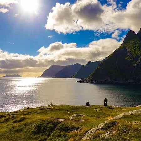 Lofoten Aurora Oceanfront 罗弗敦极光海景度假屋 Moskenes