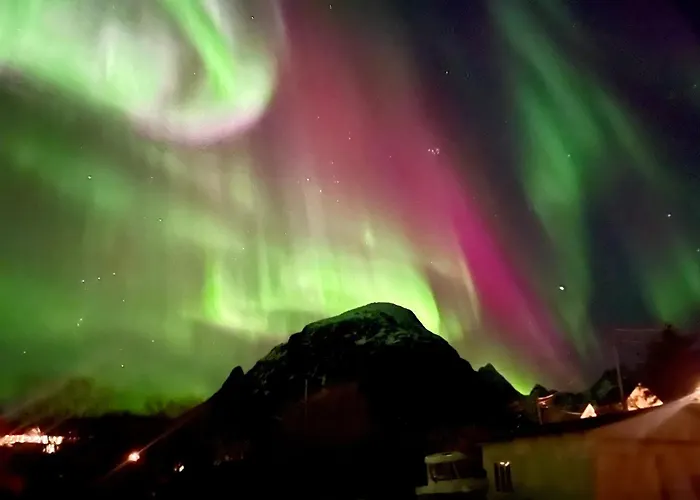 Lofoten Aurora Oceanfront 罗弗敦极光海景度假屋 Moskenes