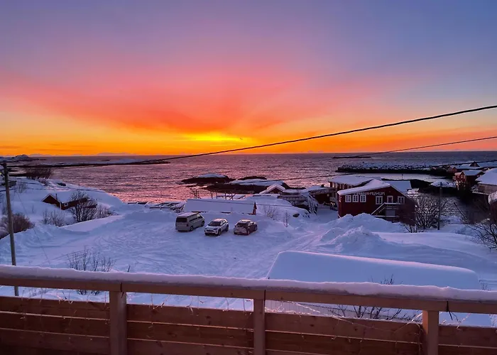 Lofoten Aurora Oceanfront 罗弗敦极光海景度假屋 Moskenes