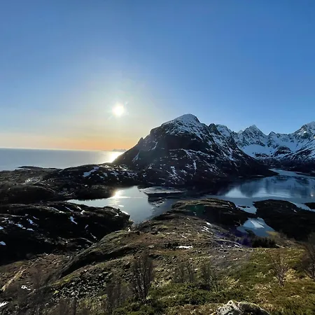 Lofoten Aurora Oceanfront 罗弗敦极光海景度假屋 Moskenes