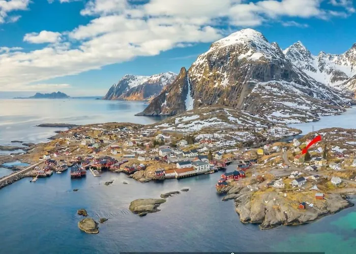 Lofoten Aurora Oceanfront 罗弗敦极光海景度假屋 Lägenhet Moskenes