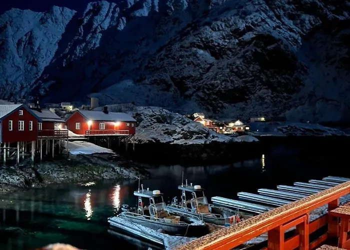 Lofoten Aurora Oceanfront 罗弗敦极光海景度假屋 * Moskenes