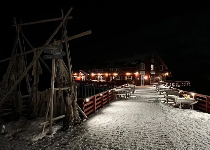 Lofoten Aurora Oceanfront 罗弗敦极光海景度假屋 Lägenhet *